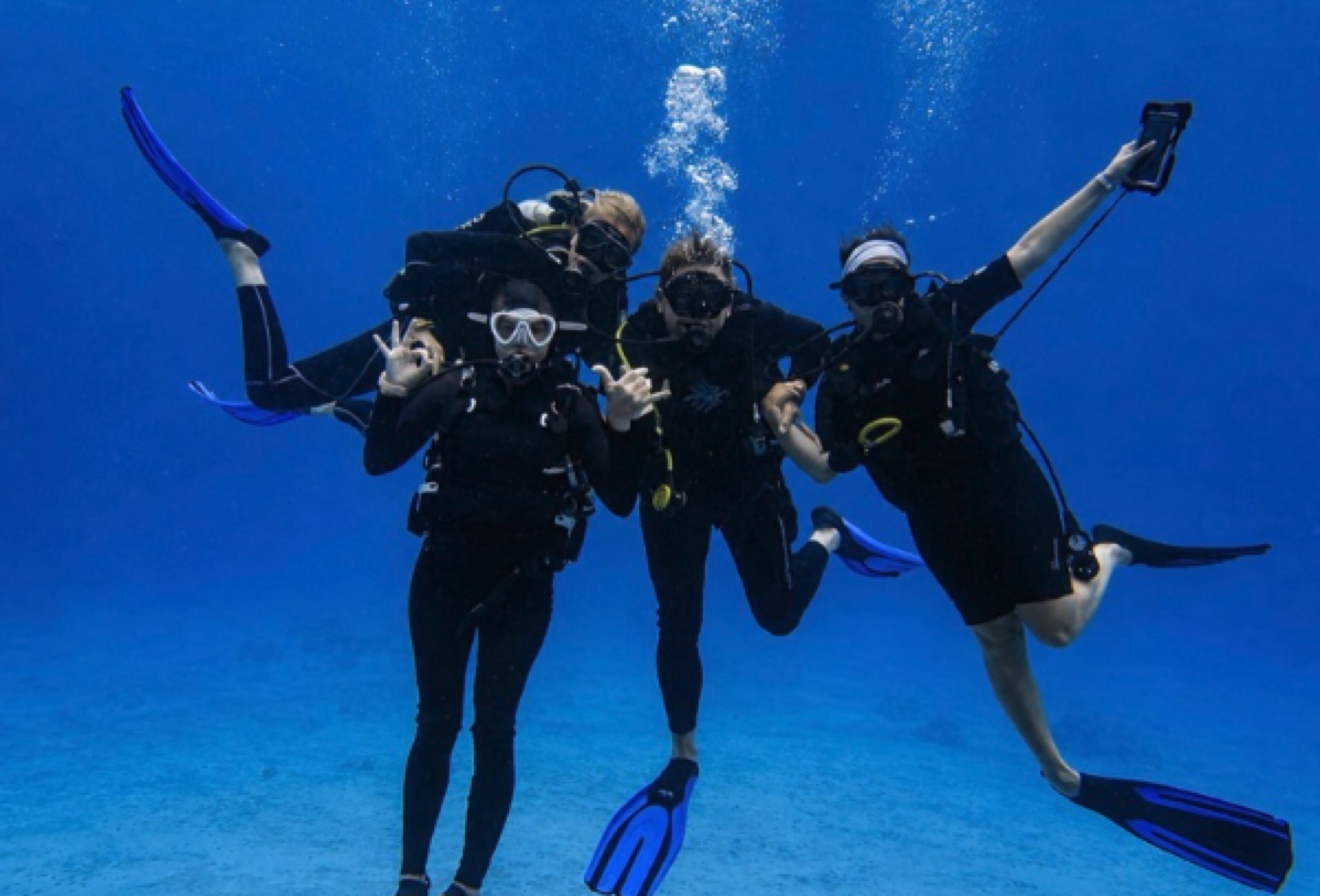 The Buddy team on a dive trip